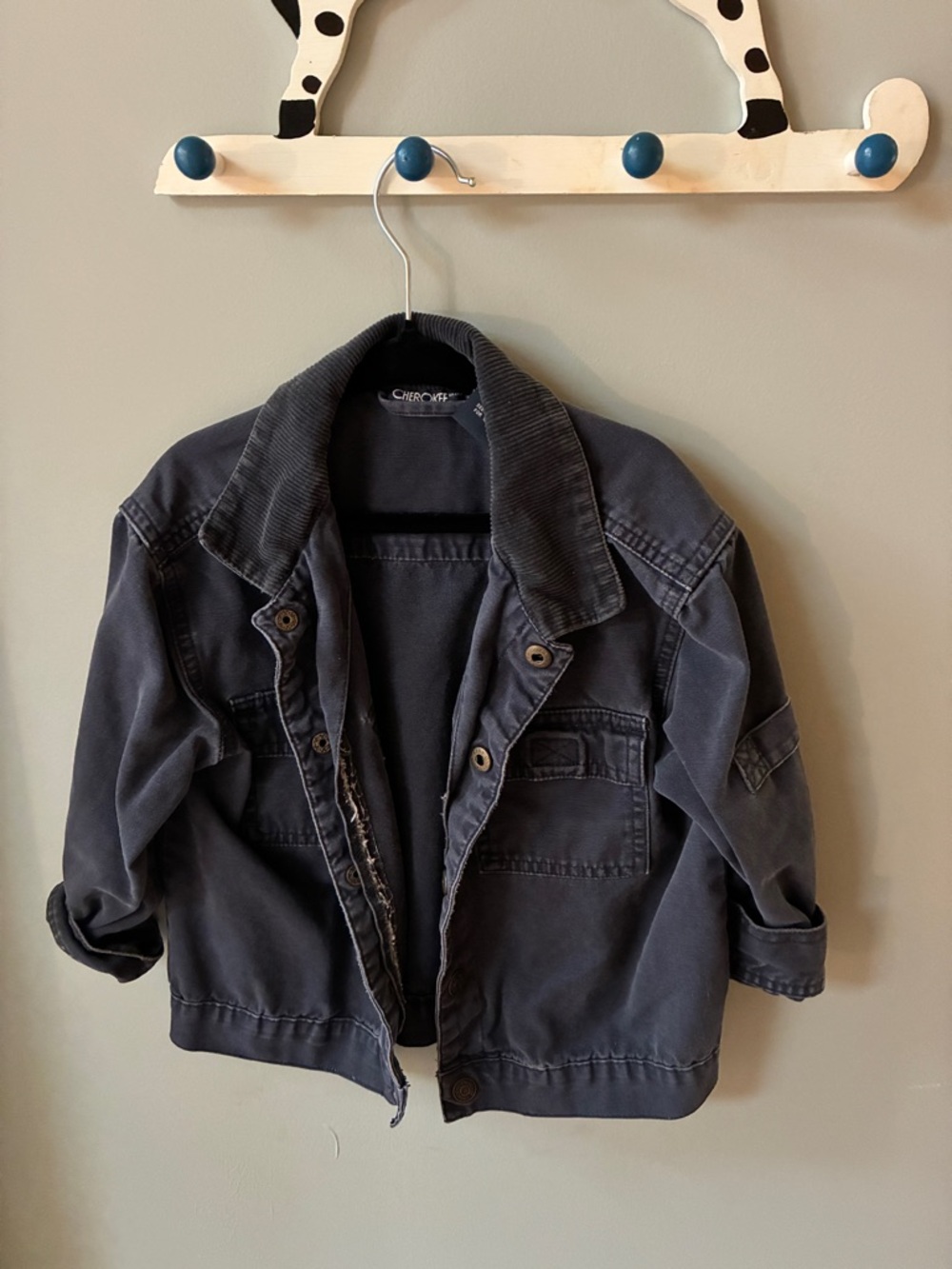 Cherokee vintage navy kids collar jacket